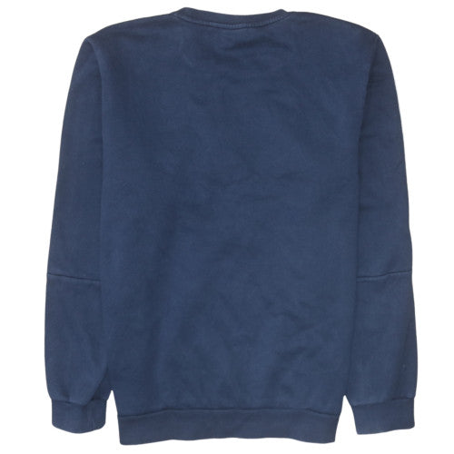 Mens UK Size L Adidas Blue Pullover Sweatshirt