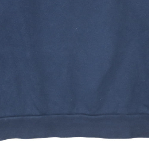 Mens UK Size L Adidas Blue Pullover Sweatshirt