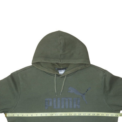 Mens UK Size L Puma Green Pullover Hoodie