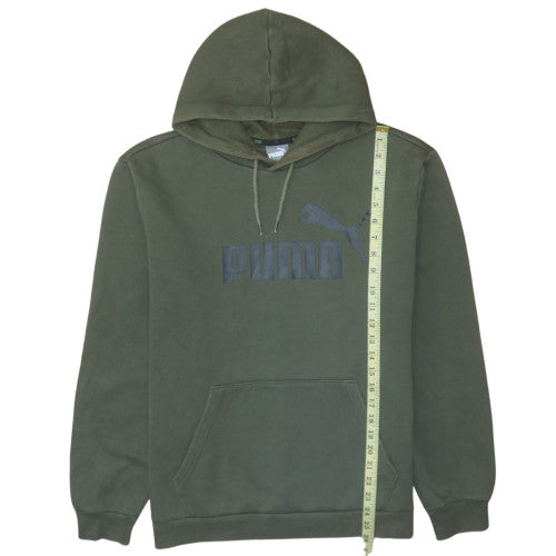 Mens UK Size L Puma Green Pullover Hoodie
