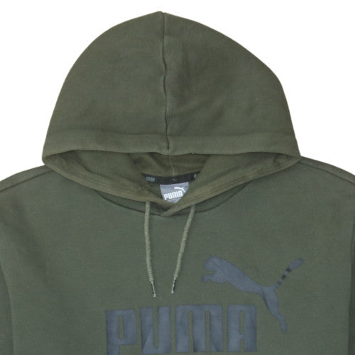 Mens UK Size L Puma Green Pullover Hoodie