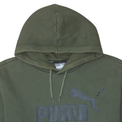 Mens UK Size L Puma Green Pullover Hoodie