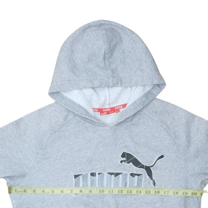 Mens UK Size S Puma Grey Pullover Hoodie