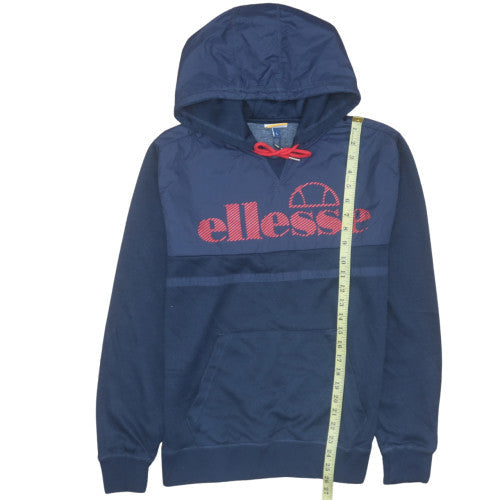 Mens UK Size L Ellesse Blue Pullover Hoodie