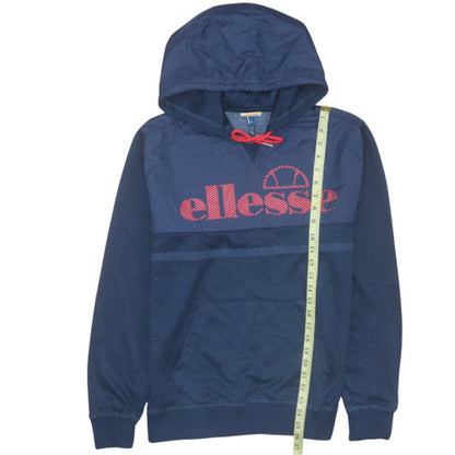 Mens UK Size L Ellesse Blue Pullover Hoodie