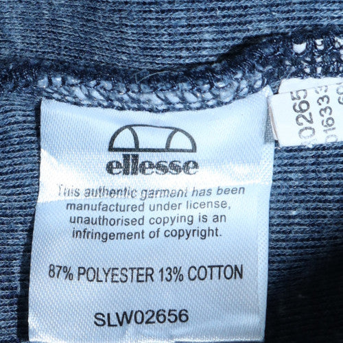 Mens UK Size L Ellesse Blue Pullover Hoodie