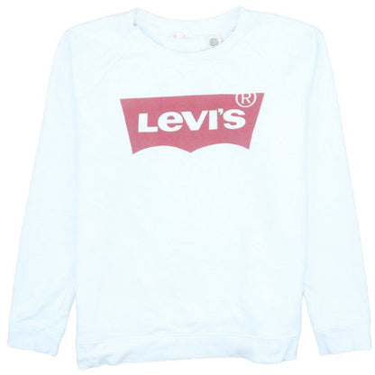Womens UK Size S Levi's White Pullover Sweatshirt
