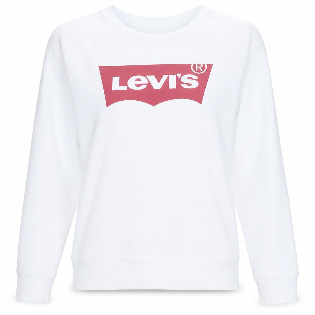 Womens UK Size S Levi's White Pullover Sweatshirt
