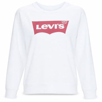Womens UK Size S Levi's White Pullover Sweatshirt