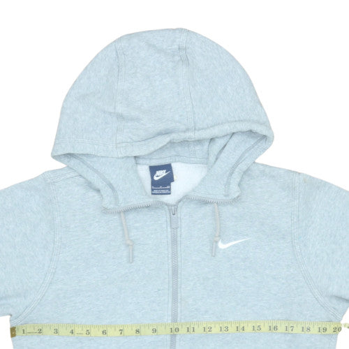 Womens UK Size S Nike Grey Full Zip Hoodie