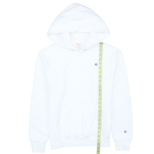 Womens UK Size S Champion White Pullover Hoodie