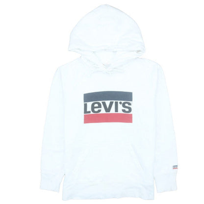 Mens UK Size S Levi's White Pullover Hoodie