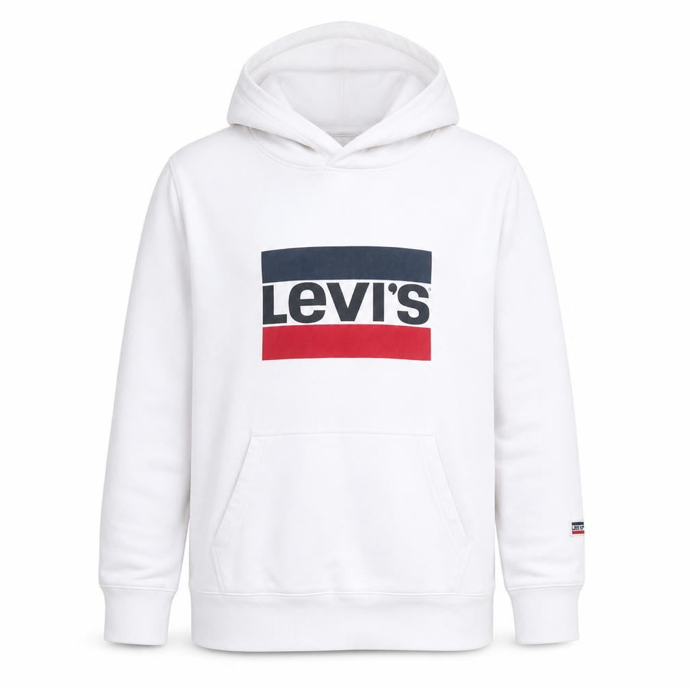 Mens UK Size S Levi's White Pullover Hoodie