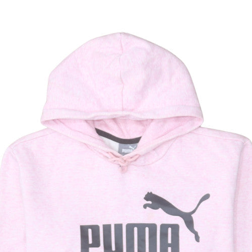 Womens UK Size M Puma Pink Pullover Hoodie