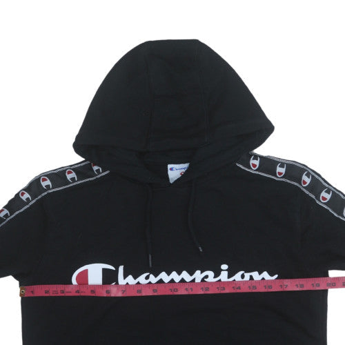 Mens UK Size S Champion Black Pullover Hoodie