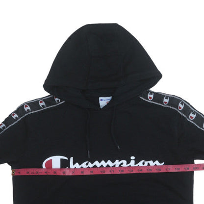 Mens UK Size S Champion Black Pullover Hoodie