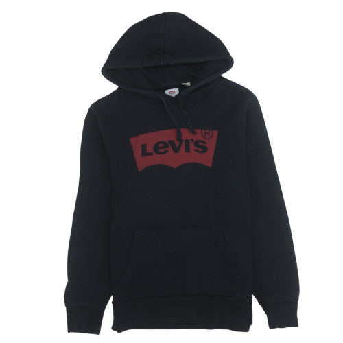 Mens UK Size M Levi's Black Pullover Hoodie
