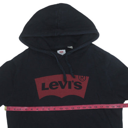 Mens UK Size M Levi's Black Pullover Hoodie