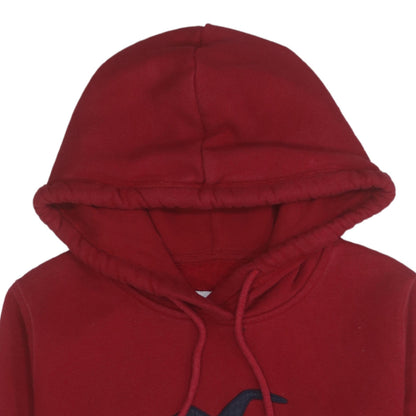 Mens UK Size L Hollister Red Pullover Hoodie