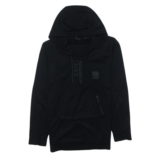 Mens UK Size S Nike Black 1/2 Zip Hoodie