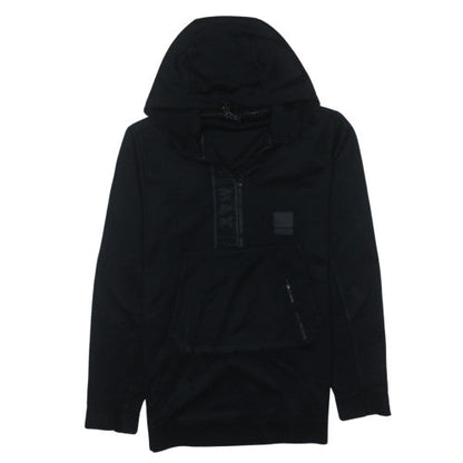 Mens UK Size S Nike Black 1/2 Zip Hoodie