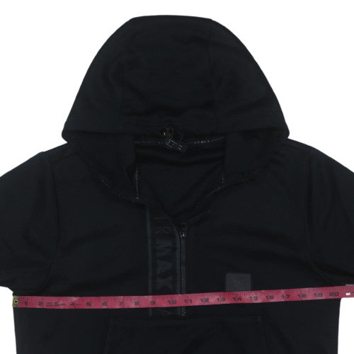 Mens UK Size S Nike Black 1/2 Zip Hoodie