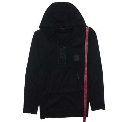 Mens UK Size S Nike Black 1/2 Zip Hoodie