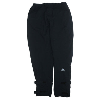 Adidas Men's Black XL Jogger Trousers with Reflective Zip Detail