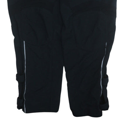 Adidas Men's Black XL Jogger Trousers with Reflective Zip Detail