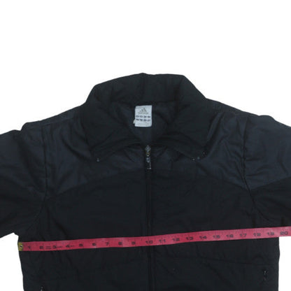 Adidas Womens Black Size 16 Full Zip Lightweight Windbreaker Jacket