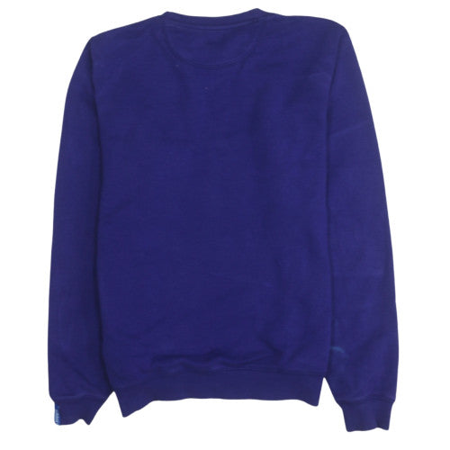 Mens UK Size M Adidas Blue Pullover Sweatshirt