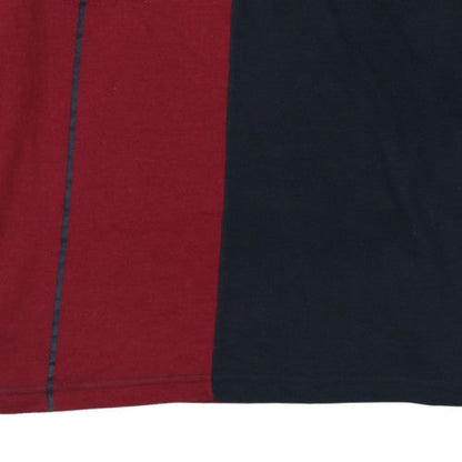 FC Barcelona Mens Red Navy Long Sleeve Polo Shirt XL