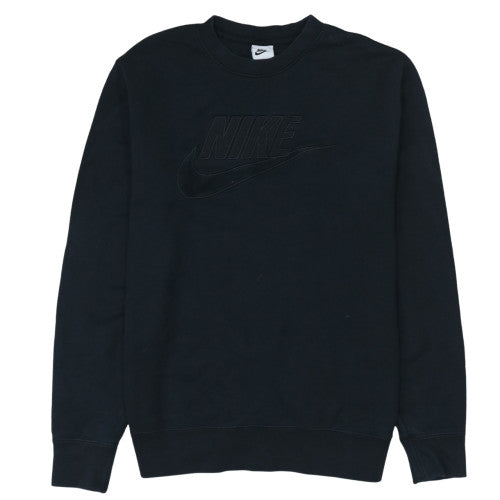 Mens UK Size M Nike Black Pullover Sweatshirt