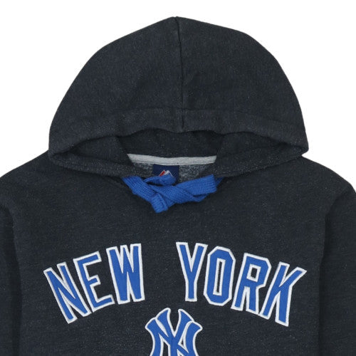 Mens UK Size L Majestic Black Pullover Hoodie