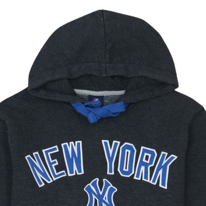 Mens UK Size L Majestic Black Pullover Hoodie