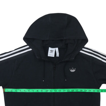 Mens UK Size M adidas Black Full Zip Hoodie