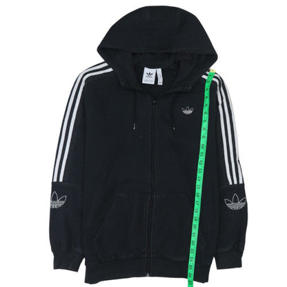 Mens UK Size M adidas Black Full Zip Hoodie