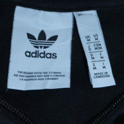 Mens UK Size M adidas Black Full Zip Hoodie