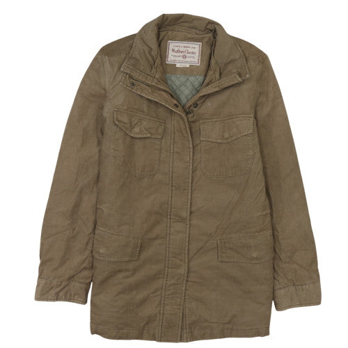 Marlboro Classics Men's Brown Military Jacket Size M Cotton Canvas