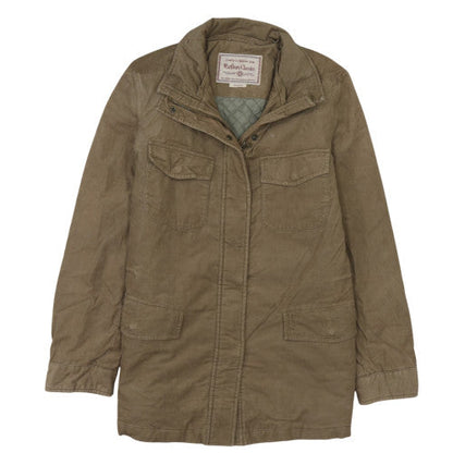 Marlboro Classics Men's Brown Military Jacket Size M Cotton Canvas