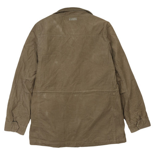 Marlboro Classics Men's Brown Military Jacket Size M Cotton Canvas