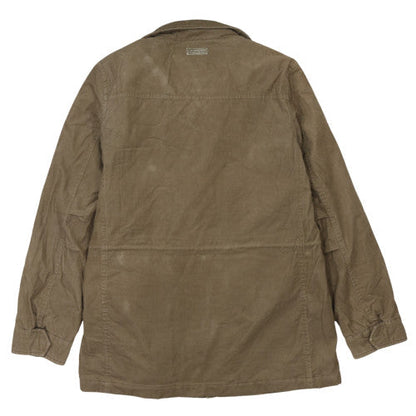 Marlboro Classics Men's Brown Military Jacket Size M Cotton Canvas
