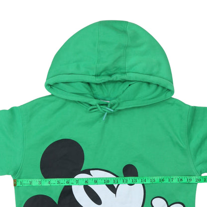 Womens UK Size XS Disney Green Pullover Hoodie