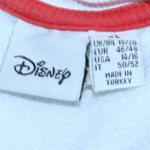 Womens UK Size XL Disney White Pullover Sweatshirt