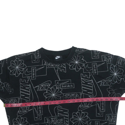 Womens UK Size L Nike Black Pullover Sweatshirt