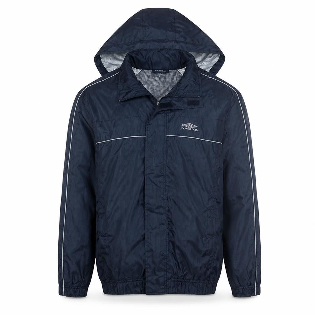 Umbro Men Blue S Windbreaker Hooded Sports Jacket