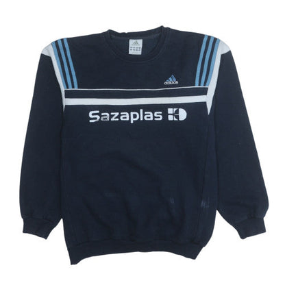 Mens UK Size XL Adidas Blue Pullover Sweatshirt