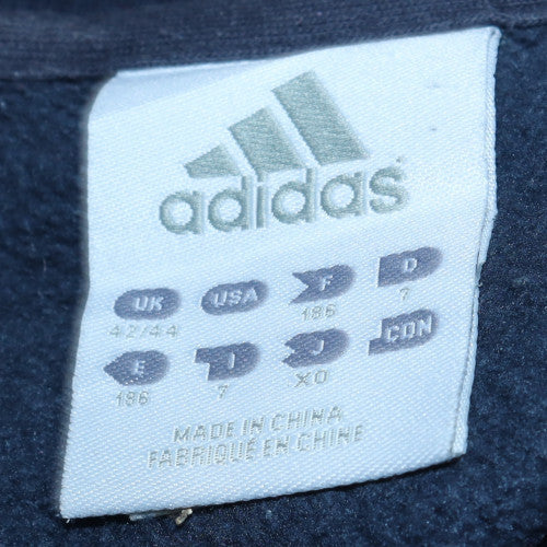 Mens UK Size XL Adidas Blue Pullover Sweatshirt