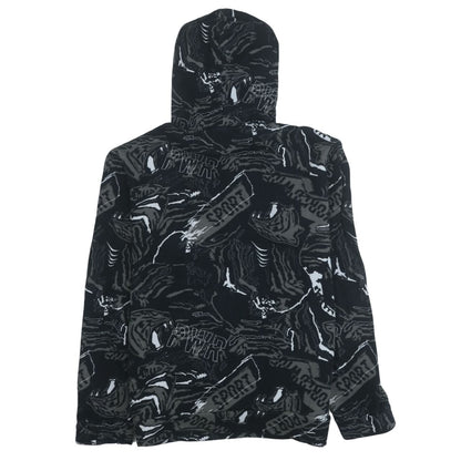 Puma Boys Black Graphic Pullover Hoodie 15-16 Years Sportswear
