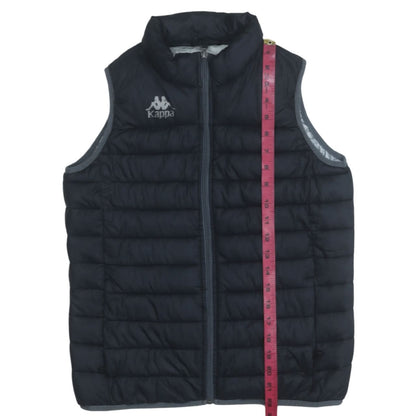 Kappa Boys Black Puffer Sleeveless Waistcoat 12 Years